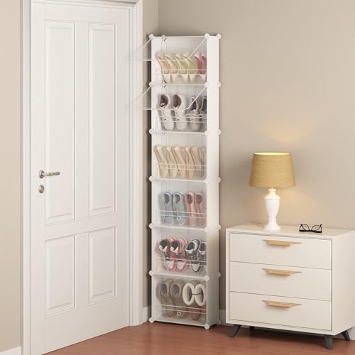 MAGINELS 6-Tier Slim Shoe Storage,Narrow Shoes Rack - Image 2