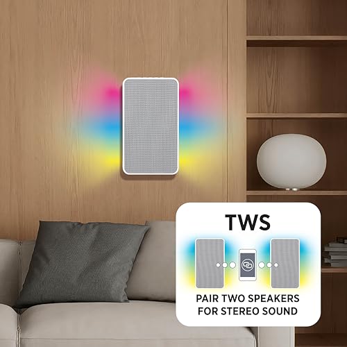 Wall-Mounted Bluetooth Speaker with RGB Light, 10W Wireless - Image 6