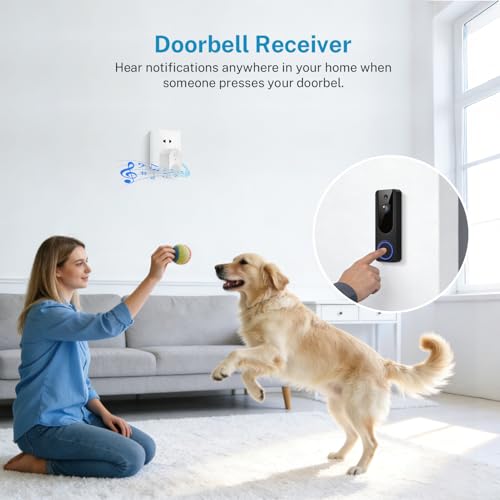 1080P Video Doorbell Camera Wireless, Battery Powered - Image 4
