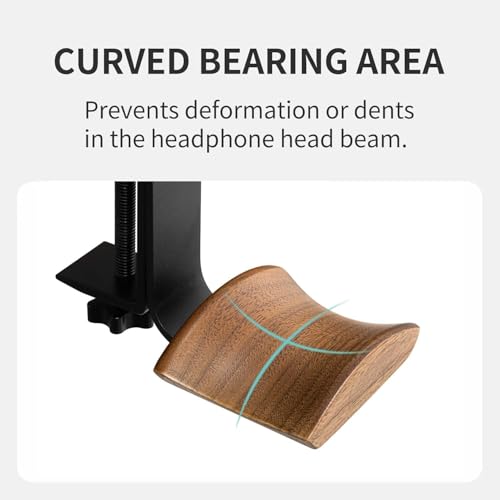Walnut Wood Headset Holder Universal | Phone & Computer - Image 5