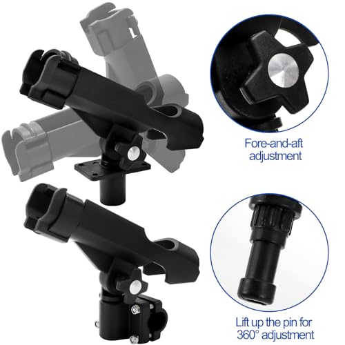 Bekith 2 Pack Fishing Rod Holder with Combo Mount - Image 5