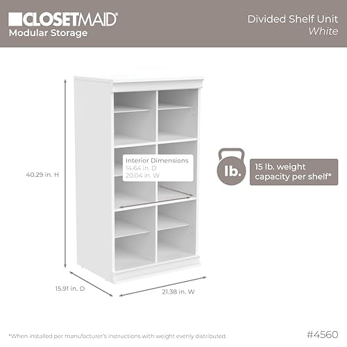 ClosetMaid Modular Storage Shelf Unit with 12 | Home Organization - Image 4