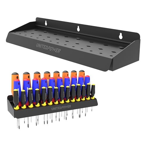 UNITEDPOWER Screwdriver Holder, Wall Mount Storage Rack - Image 2