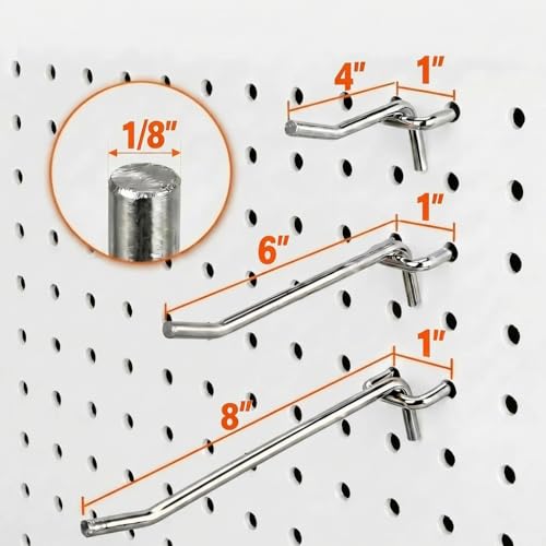 36 Pack Pegboard Hooks, Assorted 4 - Image 3