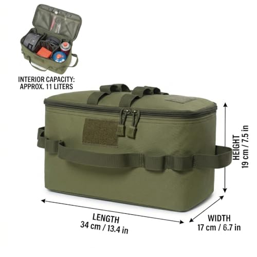 Tactical Camping Storage Bag 11L, 600D Nylon Cookware - Image 4