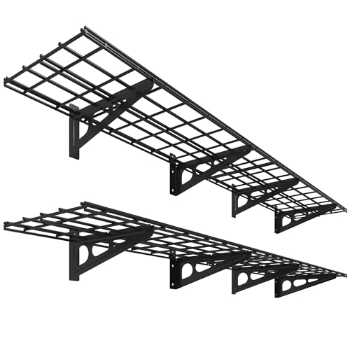 FLEXIMOUNTS 12-inch-by-72-inch Wall Shelf Garage Storage - Image 2