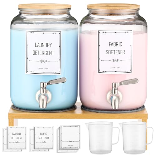 Laundry Detergent Dispenser. 0.9 Gallon Glass Laundry Soap - Image 2