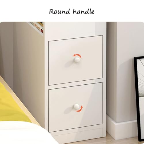 Bedside Table, 20cm Ultra Narrow Bedside Table - Image 6