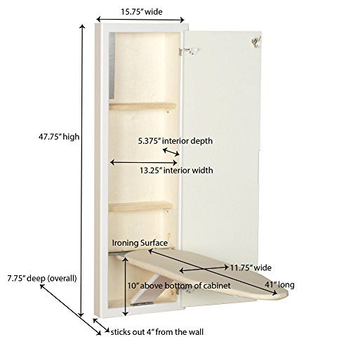 Household Essentials in‑Wall Recessed Ironing Board - Image 4