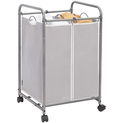 STORAGE MANIAC 2 Section Laundry Sorter, Laundry Hamper - Image 2