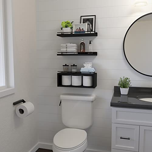 Floating Shelves for Wall with Cube Shelf, Wall Shelves - Image 5
