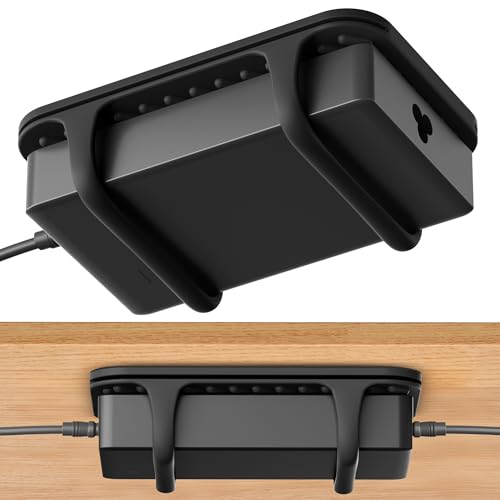 ELETIUO Universal Silicone Laptop Charger Holder,Under Desk Power - Image 2