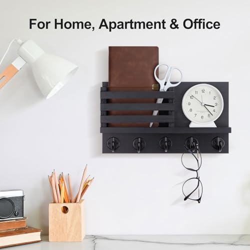 Lwenki Key Holder for Wall – Decorative Wooden Mail Holder - Image 6