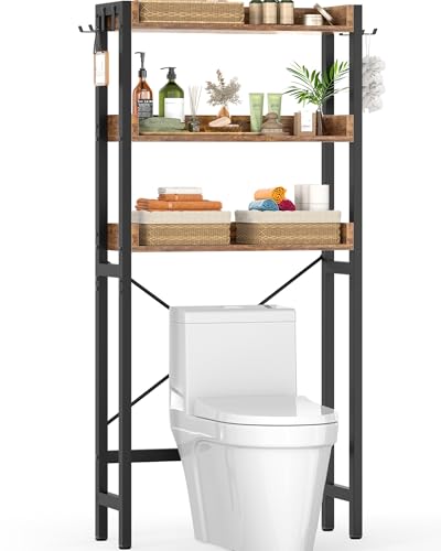 Over-The-Toilet Storage Rack, 3-Tier Bathroom Organizer - Image 2