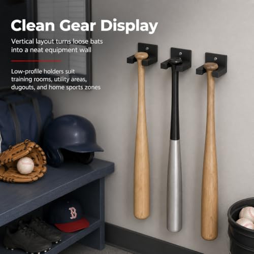 SplashNColor Baseball Bat Rack Compatible with Aluminum - Image 7