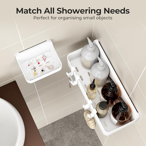 Orimade Shower Caddy 3-Pack, No-Drill Adhesive Shelves - Image 6