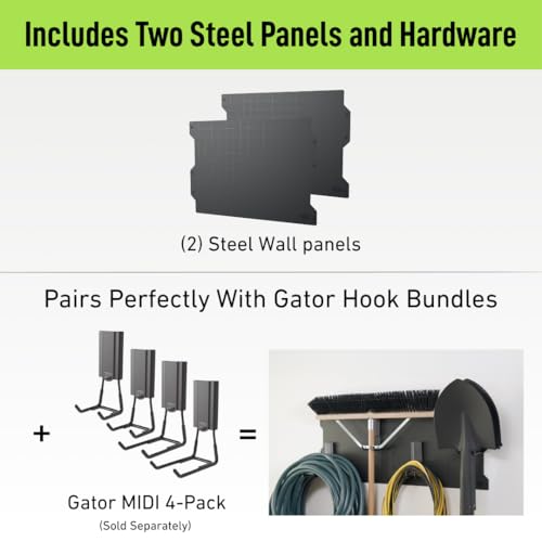 GATOR MAGNETICS 2 Pack Steel Wall Panels 16.75 x 12 | Garage Storage - Image 6
