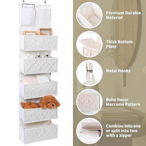 ANTIS'S HOME Over the Door Organizer Macrame Boho Nu | All Products - Image 5