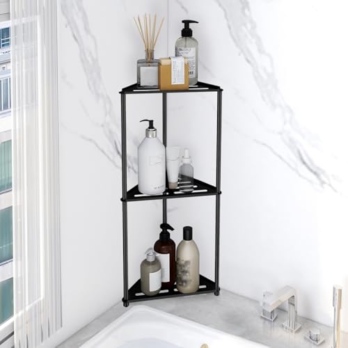 Standing Shower Caddy Corner, 3 Tier Stainless Steel Shower - Image 2