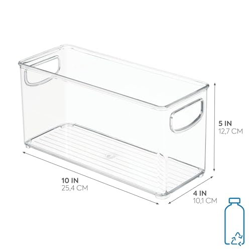 iDesign Clear Plastic Stackable Storage Bin Organizer - Image 3