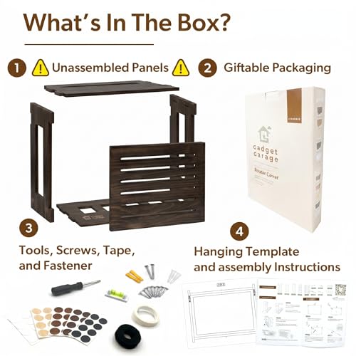 WiFi Router Storage Cabinet Router Box Hider WiFi Box Hider Shelf - Image 5