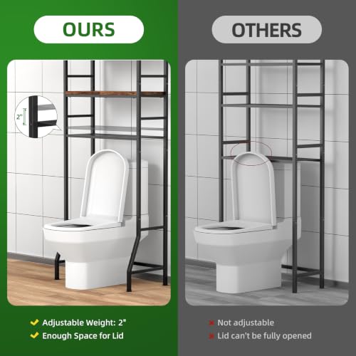 Over The Toilet Storage Rack,4-Tier Over Toilet Bathroom - Image 4