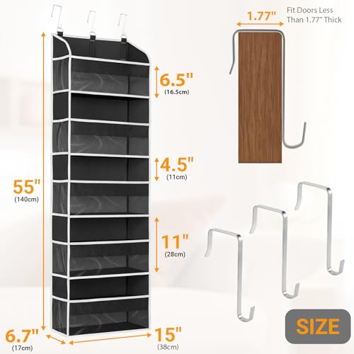Over The Door Organizer-5 Layers Large Pockets, Heavy Duty Door - Image 3