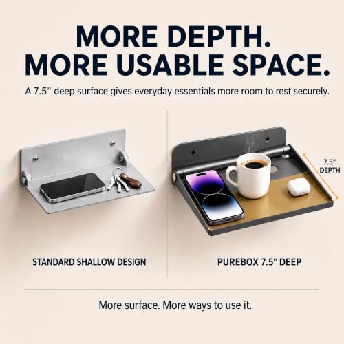 Foldable Wall Shelf, Space Saving Tray for Small Space - Image 4