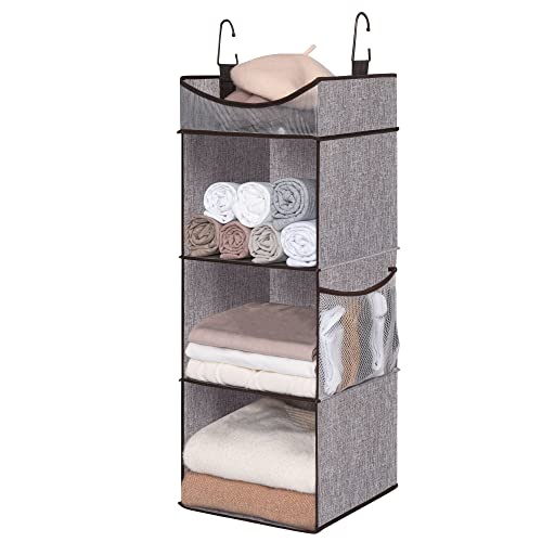 StorageWorks 3-Shelf Hanging Closet Organizer with Half - Image 2