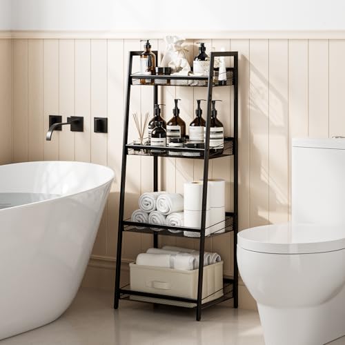 4 Tier Bathroom Shelf, Bathroom Organizer and Storage - Image 7