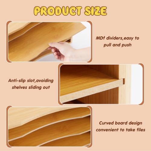 1 Pack Bamboo Puzzle Storage Rack, 7-tier - Image 5