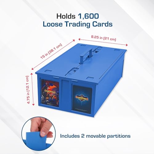BCW Collectible Card Bin – (Single, Blue) | Holds up - Image 3