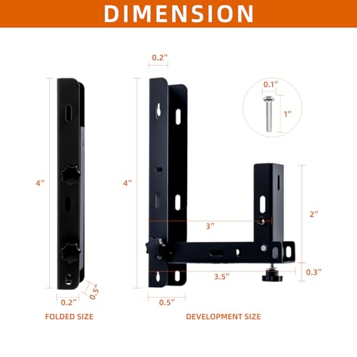 Foldable Side Mount Trailer Ladder Rack for Open/Enclosed - Image 4