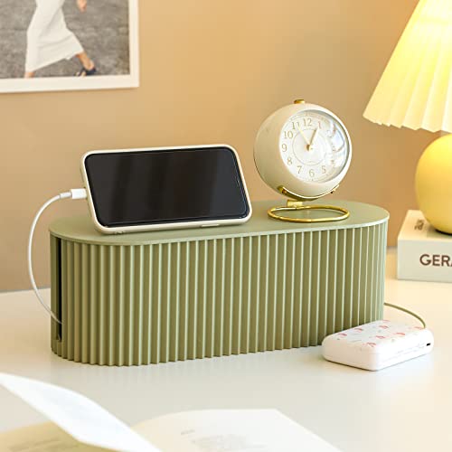 FABROK Cable Management Box, Cord Organizer Box, Small, Green - Image 8
