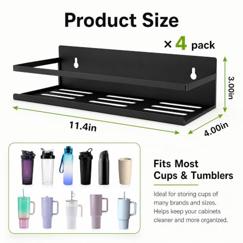 4 Pack Iron Magnetic Water Bottle Holder for Tumbler 20/30/40 oz - Image 3