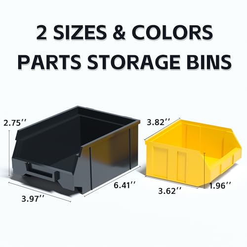 KJE 30PCS Wall Mounted Storage Bins, Plastic Tool | Home Organization - Image 3