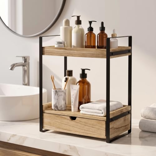 Ukonvi 2-Tier Bathroom Organizer Countertop with Dra | All Products - Image 6