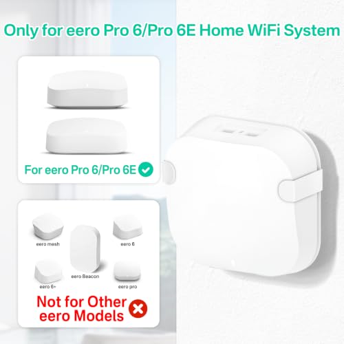 Rimous Metal Wall Mount for eero Pro 6e / 6 Mesh Wi- | Cable Managemen - Image 3