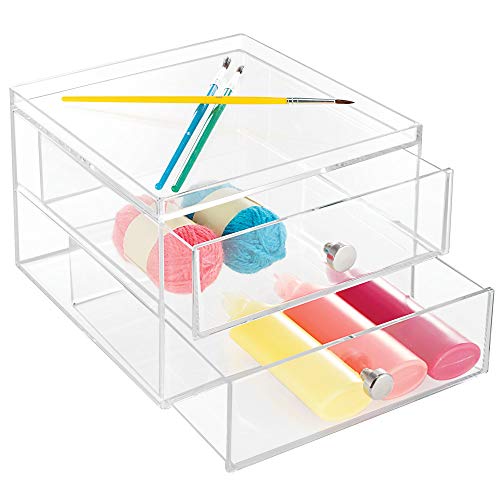 iDesign Plastic 2 Jewelry Box, Compact Storage Organization - Image 8