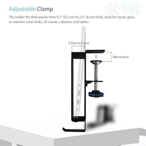 IFCASE No Drill Adjustable Desk Side Laptop Mount | Phone & Computer - Image 6
