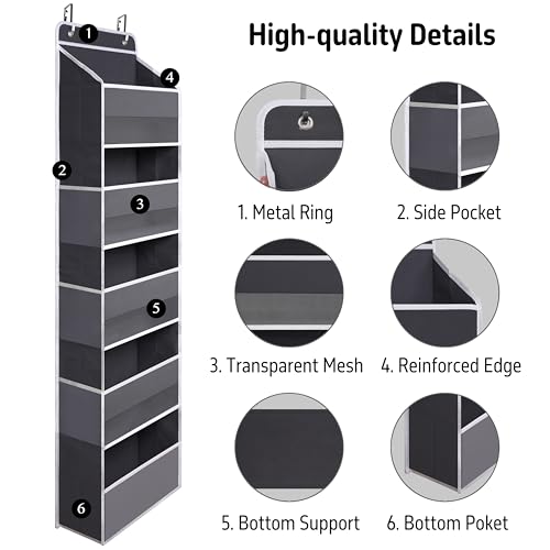 TYMENSH Over the Door Organizer for Bedroom Bathroom Pantry, 5 - Image 5