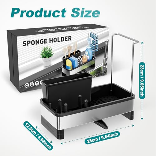 Ewaiira Stainless Steel Sink Caddy, Sponge Holder fo | All Products - Image 3