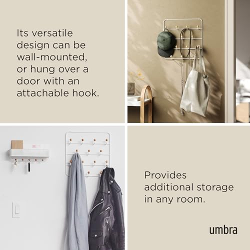 Umbra Estique Coat Rack, Over the Door Wall Hooks - Image 6