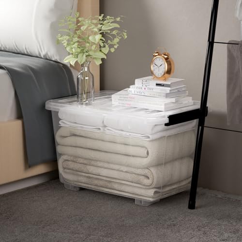 Cetomo 40Qt*6 Plastic Storage Bins, Storage Box - Image 6