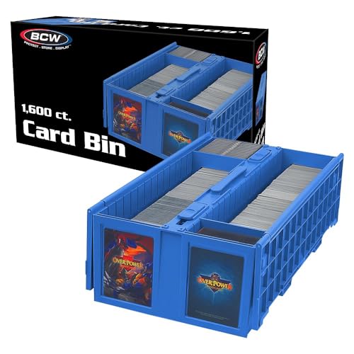 BCW Collectible Card Bin – (Single, Blue) | Holds up - Image 2