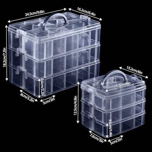 Bead Organizer, Funtopia 2 Pack Craft Storage | Home Organization - Image 6