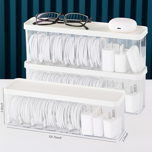 Charger Cable Cord Storage Organizer Box - Image 3