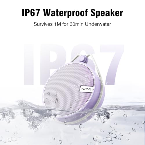 INSMY C12 IP67 Waterproof Shower Bluetooth Speakers Portable - Image 3