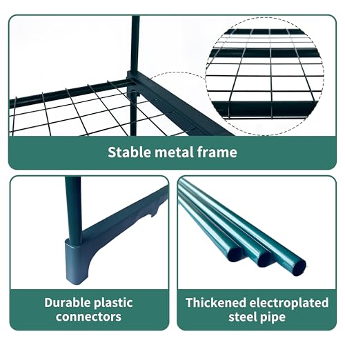 2 Pack Plant Stand Indoor Plant Shelf Outdoor,4 Tier Metal - Image 5