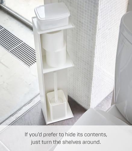 Yamazaki Home Tower Slim Bathroom Storage, Toilet Paper Stocker - Image 4